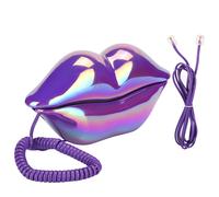 Telefono artistico funzionale, telefono a bocca con filo caratterizzato da chiamate con suono chiaro e design creativo a forma di labbra, buona