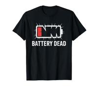Telefono Batteria Umorismo Tech Maglietta
