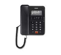 Brondi Office Desk - Telefono Da Ufficio Con Filo E Display, Nero