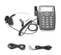 Telefono cablato per call center HT810 con cuffia omnidirezionale, telefono da ufficio durevole con set di cuffie, cuffia con volume regolabile per comunicazioni chiare, ruotabile