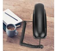 Telefono casalingo con filo Zenithaur con tasti grandi e suoneria visiva per avvisi chiari. Questo telefono senza alimentazione AC è un telefono fisco fisico senior (Black)