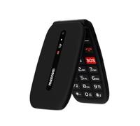 Telefono cellulare 4G per anziani con coperchio flip, tasti e icone grandi, pulsante SOS, 8 contatti di chiamata rapida, composizione diretta, schermo 2,4", batteria 1200 mAh, nero, MAXCOM MM828