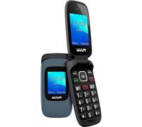 Telefono cellulare a conchiglia SPC Wuum - Doppio schermo 24 + 177 - Tasti e pulsanti grandi - Design leggero - Accesso diretto con due tocchi - Torcia - Radio FM - Colore titanio