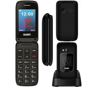 TELEFONO CELLULARE ANZIANI A SPORTELLINO VOLUME APLIFICATO SOS SAIET SCUDOtre+