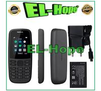 TELEFONO CELLULARE DUAL SIM NOKIA A105 + TRAVEL DI CARICA E BATTERIA 800mAh NERO