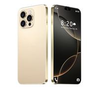 Telefono Cellulare Economico I16 Pro Max Daul SIM, Schermo 7,3 Pollici, Smartphone Di Base Android 14, 8000 MAh, Fotocamera Da 108 MP 72 MP, Supporto Bluetooth/Wi-Fi/sblocco Facciale,Gold-7.3 Inch
