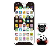 Telefono Cellulare Giocattolo per Apprendimento E Gioco | Giocattoli Telefono Mobile con Schermo Tattile,Telefono Ricaricabile Luci Colorate per Apprendimento Domestico Giochi