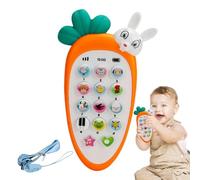 Telefono Cellulare Giocattolo Per Bambino Carota - Telefono Cellulare Di Apprendimento Musicale Per Bambini Da 0 A 1 Anno - Smartphone Simulato Con Luce E Suono - Educativo Per Bambini