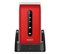 Saiet VANTO tasti caratteri Grandi SOS flip attivo usb-c base di ricarica ROSSO
