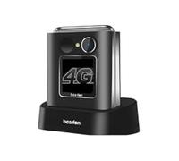 Beafon, Fold10 LTE - Telefono cellulare con patta, pulsante di chiamata di emergenza, schermo interno a colori XL 2,2 (5,58 cm), schermo esterno a colori XL da 1,44" (3,65 cm), display contatto foto,