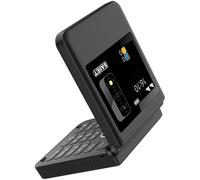 SAIET Be Flip Telefono 4G Compatto e Funzionale, Dual SIM con Doppio Display a Colori e Fotocamera, Flip Phone Dotato di Bluetooth, Sveglia e Torcia, con Audio e Video player Integrato - Nero