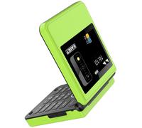 SAIET Be Flip Telefono 4G Compatto e Funzionale, Dual SIM con Doppio Display a Colori e Fotocamera, Flip Phone Dotato di Bluetooth, Sveglia e Torcia, con Audio e Video player Integrato - Verde Lime