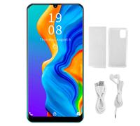 Telefono cellulare sbloccato, schermo HD con design a goccia, display immersivo da 6,3 pollici, sistema a doppia fotocamera, tecnologia di sblocco
