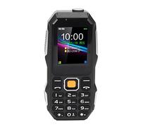 Telefono Cellulare Senior 5800mAh Mini Telefono Cellulare a Tre Prove con Clacson Grande per Anziani (Nero)