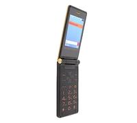 Telefono Cellulare Senior Flip 2G Schermo Interno da 2,4 Pollici Schermo Esterno da 1,77 Pollici Telefono Cellulare a Doppia Scheda in Plastica in Lega di Zinco 100-240 V 300000