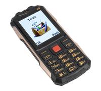 Telefono cellulare senior nero con doppia scheda SIM, grande pulsante e display da 2,6" con fotocamera, batteria da 4800mAh