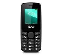 SPC Talk 2 Go - Telefono cellulare base | Schermo da 1,8" | Batteria 19 giorni | Volume suoneria 103 dB | Torcia, radio FM | USB-C e Dual-SIM | Molto compatto e leggero, colore nero