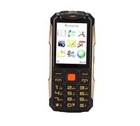 Telefono Cellulare Ultrasottile a Scheda Dritta per Anziani, Militare Antiscivolo, Doppia Scheda di Rete 2G, Doppia Attesa, Telefono con Power Bank da 5900 MAh, Pulsanti Grandi, Allarme Vocale e SOS