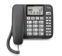 Telefono comfort Gigaset DL580 con tasti grandi e display illuminato - nero NEW