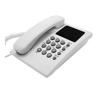 Telefono con cavo, telefono fisso base per anziani, telefono analogico per la casa con quadrante trattenuto, piccolo telefono da scrivania con cavo