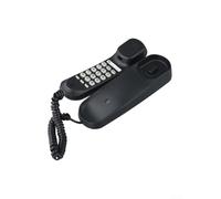 Telefono con filo da parete con tastiera illuminata e suoneria ad alta voce per uso domestico e ufficio in condizioni di scarsa illuminazione per anziani accessibilità (nero)