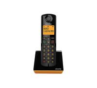 TELEFONO CORDLESS ALCATEL S280 SOLO Arancio, vivavoce, rubrica 50 numeri