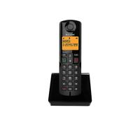 TELEFONO CORDLESS ALCATEL S280 SOLO Nero, vivavoce, rubrica 50 numeri