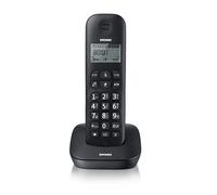 Telefono cordless Brondi Gala Nero schermo grande con sveglia 20 memorie EcoDect