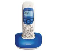Brondi Nice, colore azzurro - Telefono cordless con display illuminato, Vivavoce, Identificativo del chiamante, Rubrica