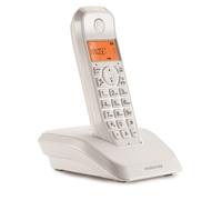 Telefono cordless DECT Motorola S1201 - Identificativo chiamante - Segreteria telefonica - Vivavoce - Bianco