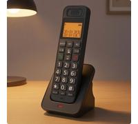 Telefono Cordless Digitale Display Telefono da Scrivania con Base di Ricarica