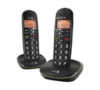 TELEFONO CORDLESS DORO PhoneEasy 100w Duo , DECT, LCD retroilluminato