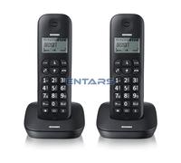 Telefono Cordless DUO Brondi Gala Twin Funzione ECO DECT 20 voci Rubrica Nero