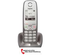 Telefono Cordless Gigaset AS405 Vivavoce Rubrica Display/Tasti Illuminati Grigio