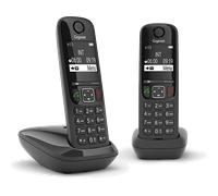 TELEFONO CORDLESS GIGASET AS690 Duo , DECT, LCD retroilluminato