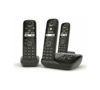 Telefono Gigaset AS690A Trio DECT con vivavoce display 2" tasti grandi Nero
