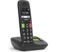 Telefono cordless Gigaset E290A int. tasti grandi con segreteria - nero