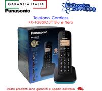 Panasonic KX-TGB610JTC - Telefono cordless - blu