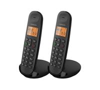 Logicom, Telefono cordless vivavoce ILOA 250 con display, portata 300 m, Nero