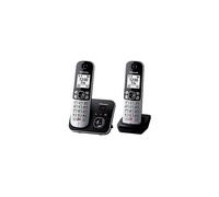 Panasonic KX-TG6862JTB telefono Telefono DECT Identificatore di chiamata Nero, Argento