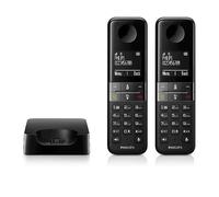 TELEFONO CORDLESS PHILIPS D4702B/34 , DECT, LCD retroilluminato
