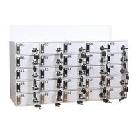Telefono da parete con 20 slot - 4 mm acrilico Storage per ufficio, aula e palestra - soluzione di archiviazione sicura del telefono cellulare