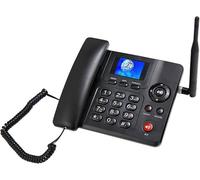 Telefono da tavolo Wireless Full Netcom 4G Schermo a colori, Dual Sim Wifi Bluetooth con radio FmLinea fissa cordless nera con Fm, Sim, Sms Linea fissa cordless Funzioni vivavoce