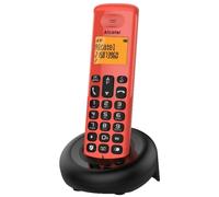 Telefono DECT Alcatel E160 ID chiamante 50 voci Nero Rosso 2x300mAh