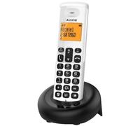 ALCATEL E160 - Telefono Fisso Cordless DECT - Design Compatto - Grande Display Retroilluminato - Funzione Blocco Chiamate Indesiderate - 3 Memorie Dirette - Bianco