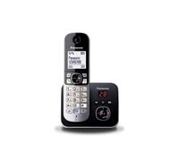 Telefono DECT Panasonic KX-TG6821 Altoparlante 120 voci Identificatore chiamate Nero Argento