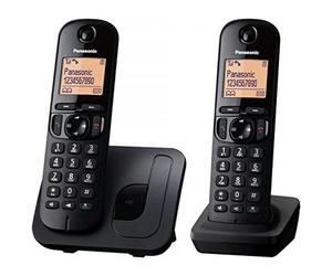 Telefono DECT Panasonic KX-TGC212 Wireless Nero 2 Auricolari