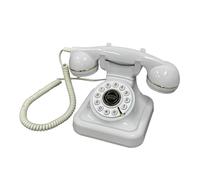 Telefono del Libro di Messaggi Audio Vintage con 8 GB 120H Registratore Vocale per Gli Ospiti per Matrimoni e Shower Nuziali e Anniversari (White)