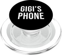 Telefono di Gigi Nero Bianco Nome Gigi PopSockets PopGrip per MagSafe