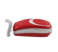 Telefono Finto Giocattolo da Tavolo Rosso in Plastica | Versione Educativa per Gioco di Finzione, per Compleanno, Favorisce L'interazione Genitore